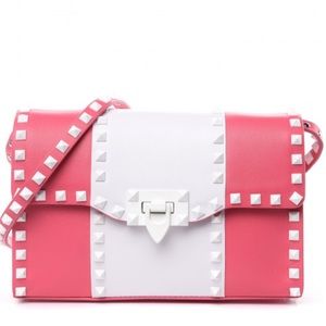 Valentino color block rock stud bag